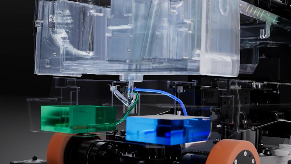 PUDU BG1 one-pass sweeping and scrubbing