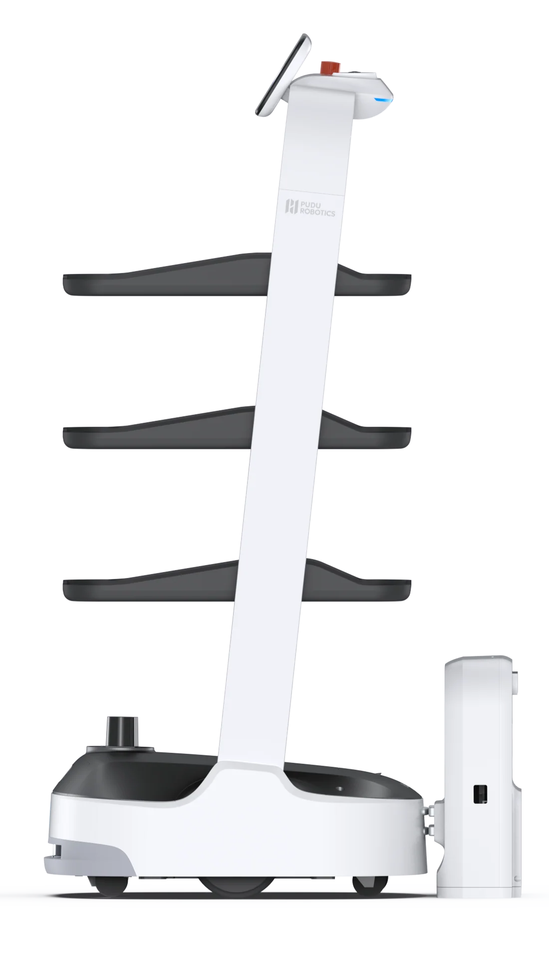 PuduBot 2 charging at station